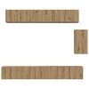 vidaXL TV-Schrank-Set 6 pcs Artisan-Eiche 100 x 30 x 30 cm