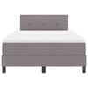 vidaXL Boxspringbett mit Matratze Taupe 120 x 190 cm Stoff