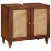 vidaXL Waschbeckenunterschrank Braun 62 x 33 x 58 cm Holzwerkstoff