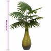 vidaXL Palme K&uuml;nstlich 9 Bl&auml;tter 65 cm Gr&uuml;n