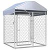 vidaXL Outdoor-Hundezwinger mit &Uuml;berdachung 100&times;100&times;125 cm