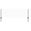 vidaXL Eurozaun mit Pfosten 25 x 0,6 m PVC-beschichteter Stahl Gr&uuml;n