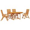 vidaXL Garten Essgruppe 5 pcs Braun Massivholz Akazie