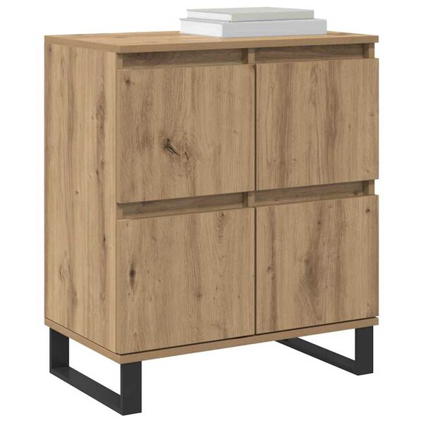 vidaXL Sideboard 3 pcs Artisan-Eiche 60 x 35 x 70 cm