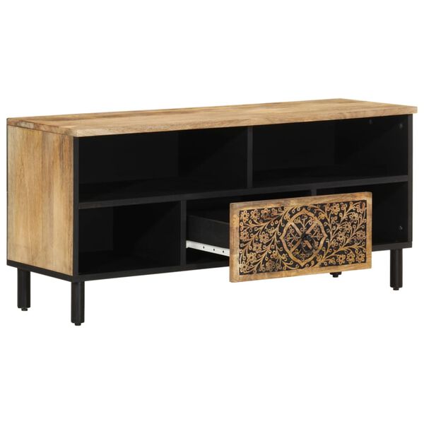 vidaXL TV-Schrank 100x33x46 cm Massivholz Mango