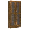 vidaXL Vitrinenschrank R&auml;uchereiche 82,5x30,5x185 cm Holzwerkstoff