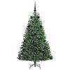 vidaXL K&uuml;nstlicher klappbarer Weihnachtsbaum mit 150 LEDs Gr&uuml;n 150 cm