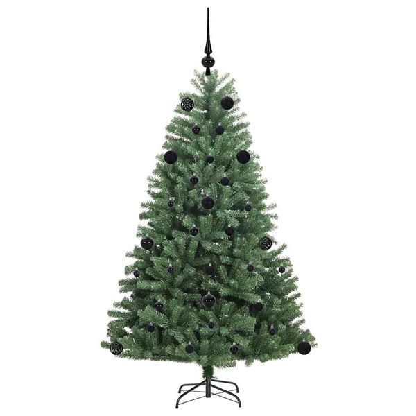 vidaXL K&uuml;nstlicher klappbarer Weihnachtsbaum mit 150 LEDs Gr&uuml;n 150 cm