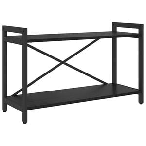 vidaXL B&uuml;cherregal 80 x 30 x 50 cm Holzwerkstoff Schwarz Eichen-Optik