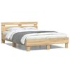 vidaXL Bettgestell mit Kopfteil Sonoma-Eiche 120x190 cm Holzwerkstoff