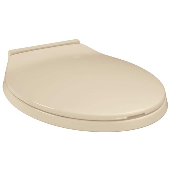 vidaXL Toilettensitz mit Absenkautomatik Beige Oval