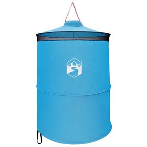 vidaXL Pop-up Toilette Zelt mit Aufh&auml;ngeseil Blau 97 x 126 cm