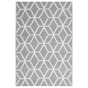vidaXL Outdoor-Teppich ARAKIL Grau 140x200 cm PP