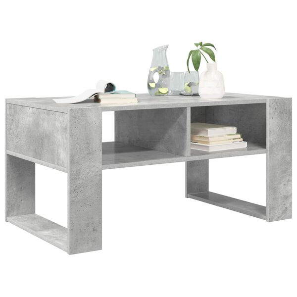 vidaXL Couchtisch Beton Grau 92 x 53 x 45 cm Holzwerkstoff