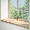 vidaXL Fensterb&auml;nke 2 Stk. Unbehandelt 120x40x2 cm Massivholz Eiche