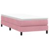vidaXL Boxspringbett ohne Matratze Rosa 80x210 cm Samt