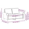 vidaXL 2-Sitzer-Sofa Hellgrau 120 cm Stoff