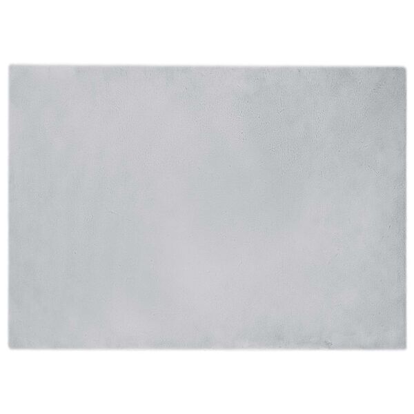 vidaXL Kunstfell Hasen Teppich Olite Grau 200 x 280 cm Polyester