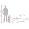 vidaXL 3-Sitzer-Sofa Hellgelb 180 cm Stoff