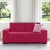 vidaXL Zweisitzer-Sofa Weinrot 180x77x82 cm Samt