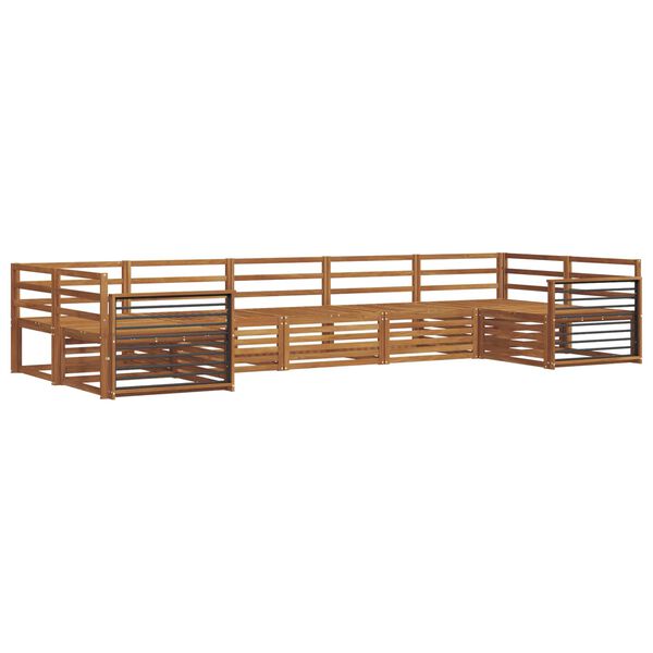 vidaXL Sofagarnituren 7 pcs Natur Massivholz Akazie