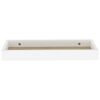 vidaXL Loggia Wandregale 4 Stk. Eichen-Optik und Wei&szlig; 40x15x4 cm MDF