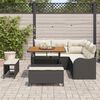 vidaXL Garten-Sofa-Set 8 pcs Schwarz Poly-Rattan