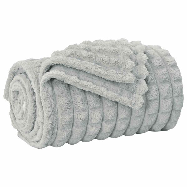 vidaXL &Uuml;berwurfdecke Grau 150 x 130 cm Fleece