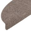 vidaXL Stufenmatten Selbstklebend 20 Stk. 56x17x3 cm Beige Halbrund