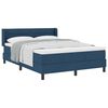 vidaXL Boxspringbett mit Matratze Blau 200 x 140 cm Polyester