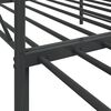 vidaXL Tagesbett Ausziehbar ohne Matratze Schwarz 107x203 cm Stahl