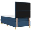 vidaXL Boxspringbett mit Matratze mit Kopfteil Blau 80 x 200 cm Stoff
