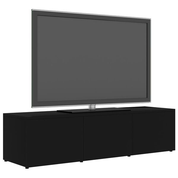 vidaXL TV-Schrank Schwarz 120x34x30 cm Holzwerkstoff