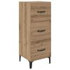 vidaXL Sideboard Artisan-Eiche 34,5 x 34 x 90 cm Holzwerkstoff