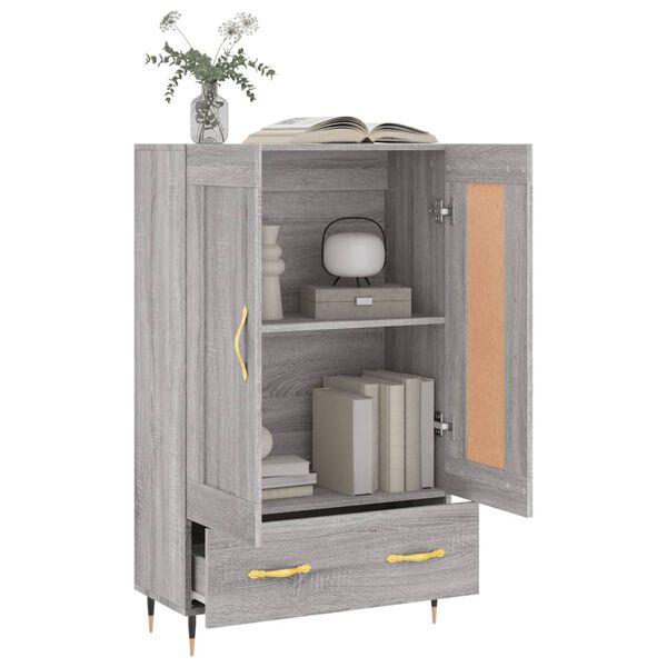 vidaXL Highboard Grau Sonoma 69,5x31x115 cm Holzwerkstoff