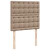 vidaXL Boxspringbett mit Matratze Cappuccino-Braun 90x200cm Kunstleder