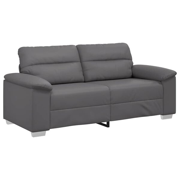 vidaXL 2-Sitzer-Sofa Grau 180x81x84 cm Kunstleder
