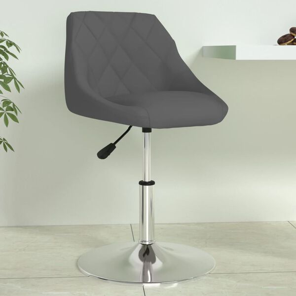 vidaXL Barhocker Dunkelgrau Samt