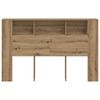 vidaXL Kopfteilschrank Artisan-Eiche 160 x 18,5 x 103,5 cm Holzwerkstoff