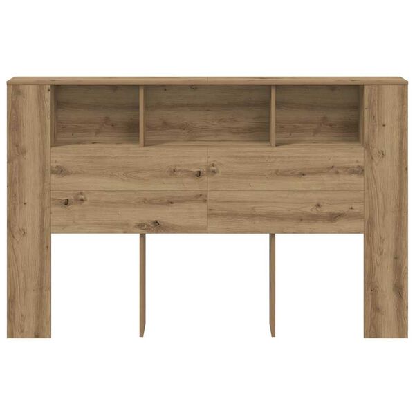 vidaXL Kopfteilschrank Artisan-Eiche 160 x 18,5 x 103,5 cm Holzwerkstoff