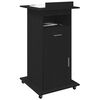 vidaXL Podium Schwarz Eichen-Optik 55 x 55 x 107 cm Holzwerkstoff