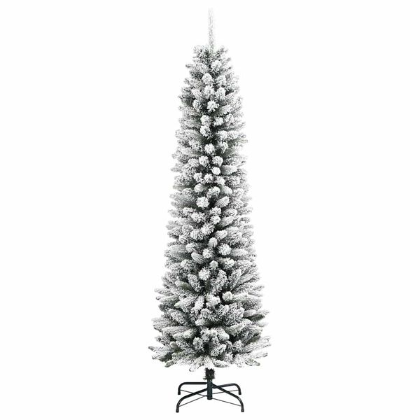 vidaXL K&uuml;nstlicher Weihnachtsbaum mit 300 LEDs mit St&auml;nder Wei&szlig; 210 cm