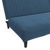 vidaXL Schlafsofa 2-Sitzer Blau Samt