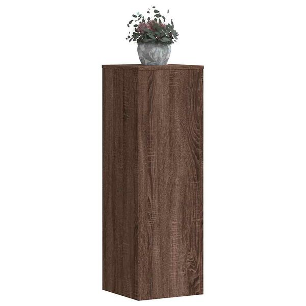 vidaXL Pflanzenst&auml;nder Eichen-Optik 33x33x100 cm Holzwerkstoff