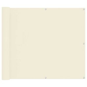vidaXL Balkonsichtschutz Creme 100 x 500 cm Oxford-Stoff