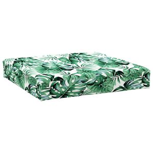 vidaXL Palettenkissen Blattmuster 60x60x9,5 cm Oxford-Gewebe