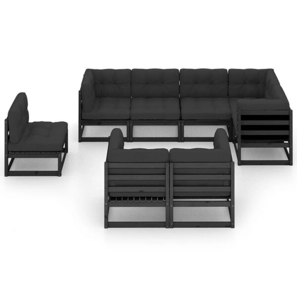vidaXL 8-tlg. Garten-Lounge-Set mit Kissen Massivholz Kiefer