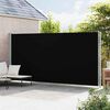 vidaXL Seitenmarkise Ausziehbar 220x600 cm Schwarz