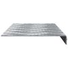 vidaXL Treppe Tritt Rechtwinklig 10 pcs Silber 60 x 18 cm Aluminium