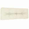 vidaXL Palettenkissen Creme 120x40x12 cm Stoff